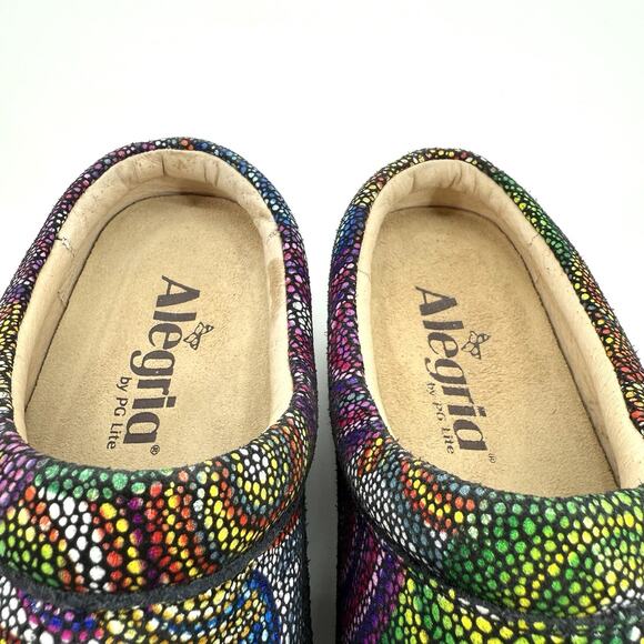 Alegria Kayla Bullseye Colorful KAY-387 Comfort Mules Slip On Shoes Size 37 US 7 - Picture 5 of 8